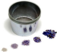 Load image into Gallery viewer, 4 piece glass frit sifter set for powder, fine, medium and coarse frit
