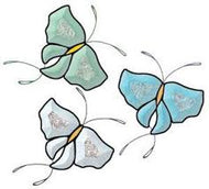 Bevel Cluster - 3 Butterflies